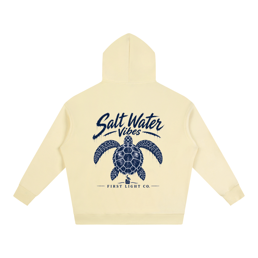 Salt Water Vibes Oversize Fleeced Hoodie