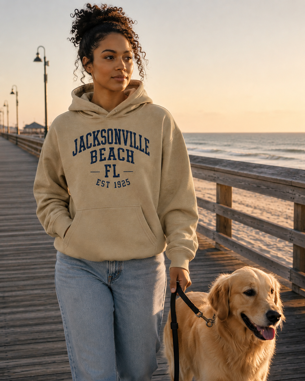 Jacksonville Beach Coastal Hoodie