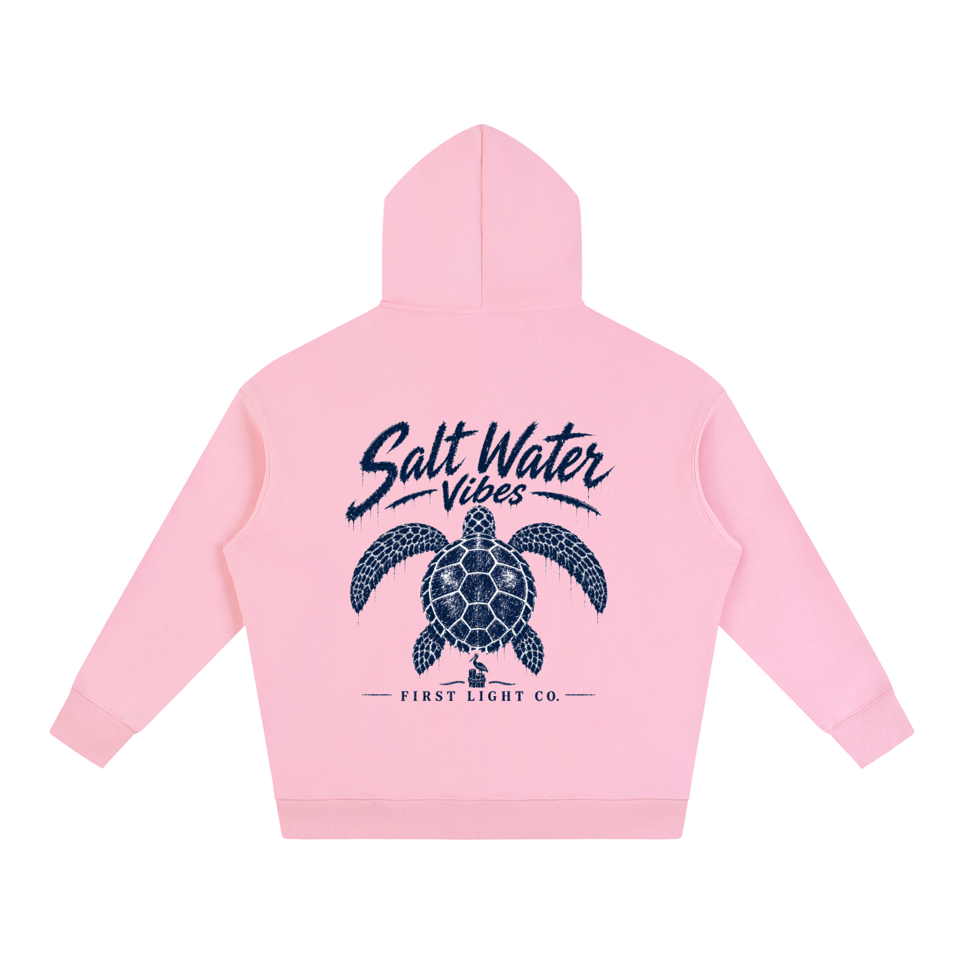 Salt Water Vibes Oversize Fleeced Hoodie