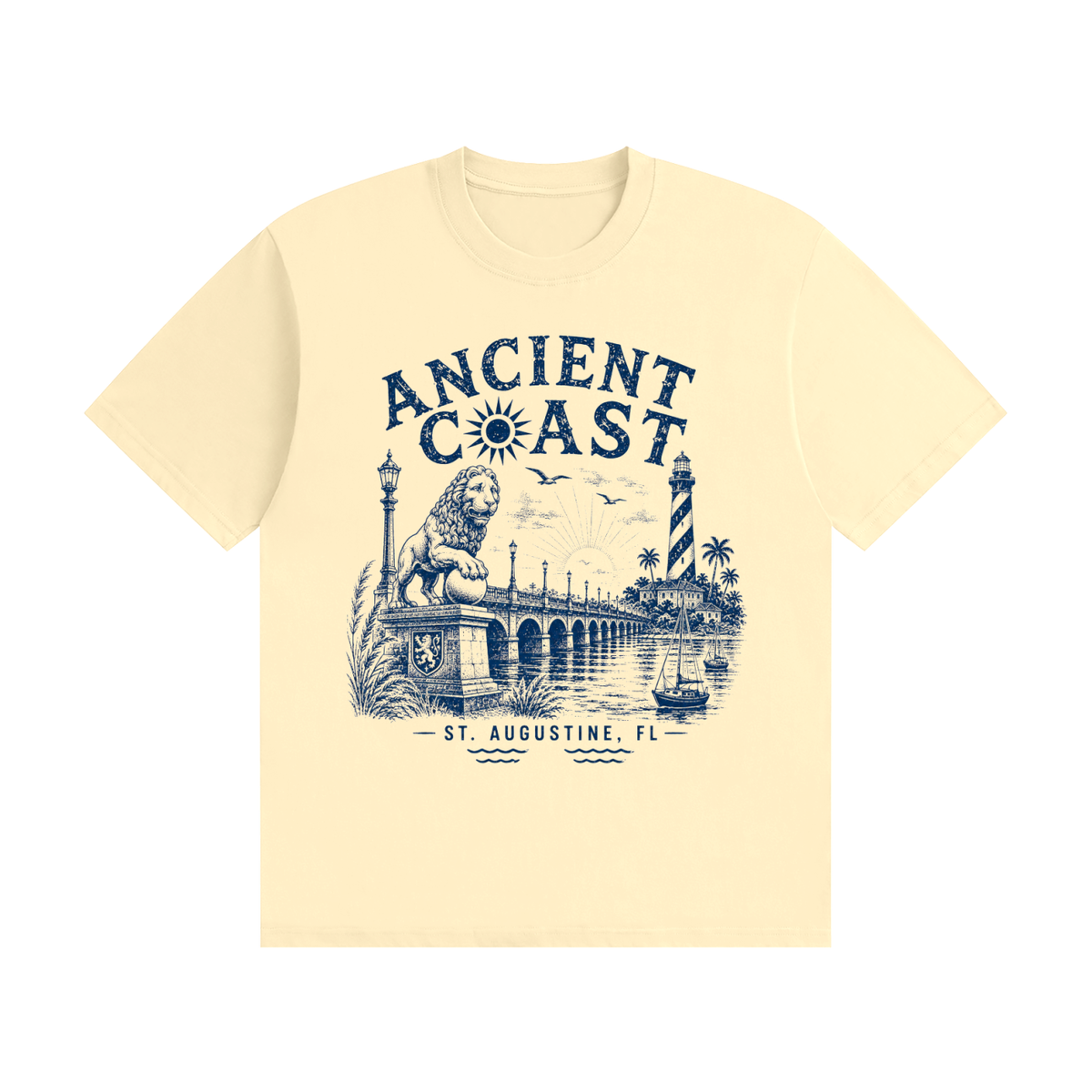 Ancient Coast Premium T-shirt | St. Augustine Collection