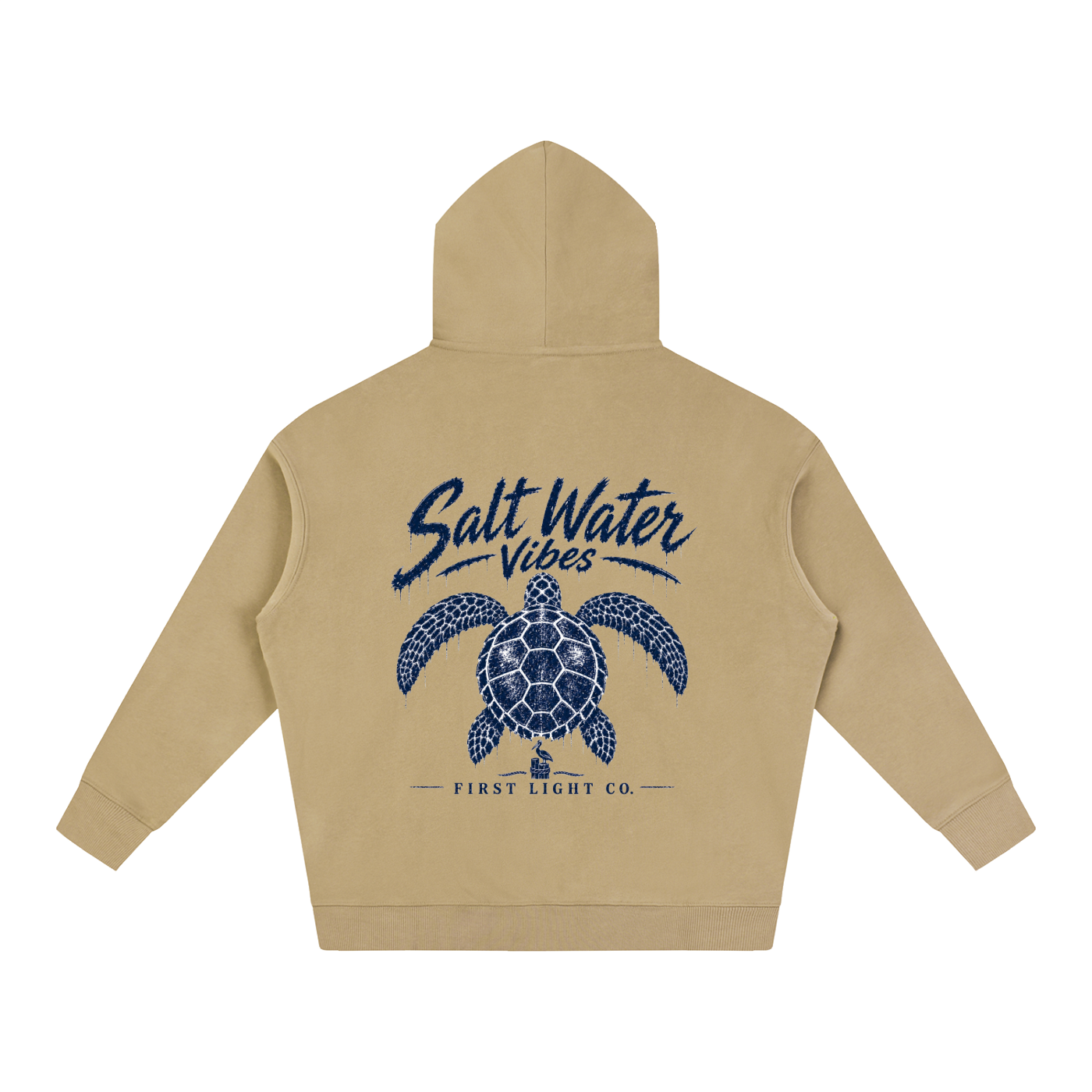 Salt Water Vibes Oversize Fleeced Hoodie