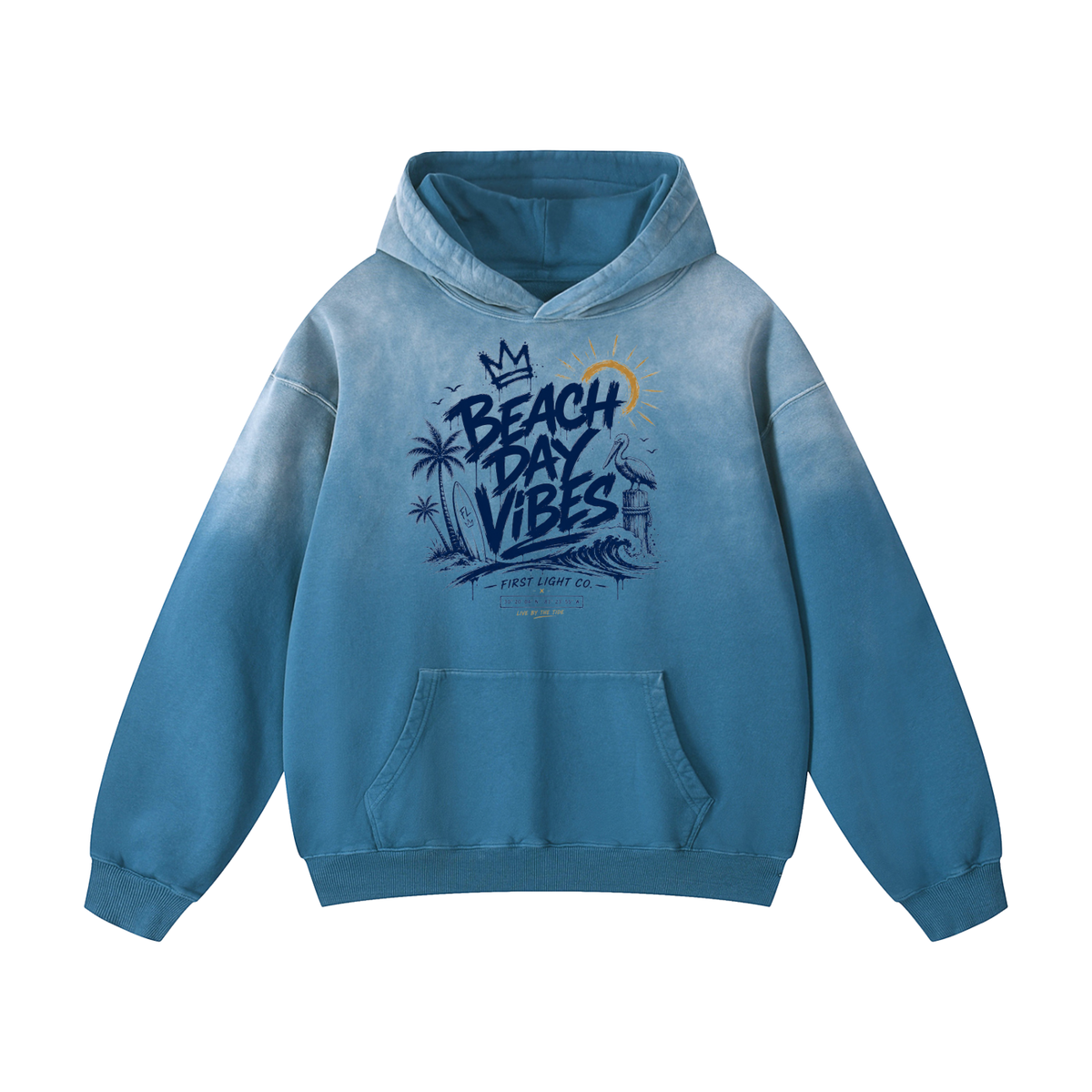 Beach Day Vibe Oversized Hoodie